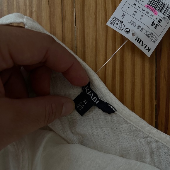 White cotton summer dress, Kiabi French brand, feminine, beach vibes,Santorini✈️ - Picture 6 of 13